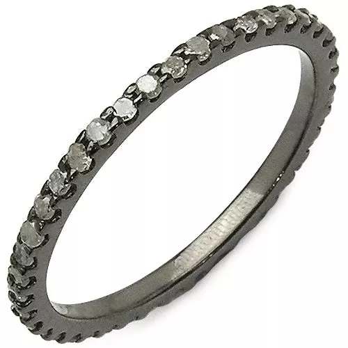0.60 Carat Genuine TLB Diamond .925 Sterling Silver Ring