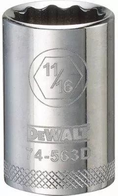 1/2 In. Drive, 11/16 In., 12-point Socket