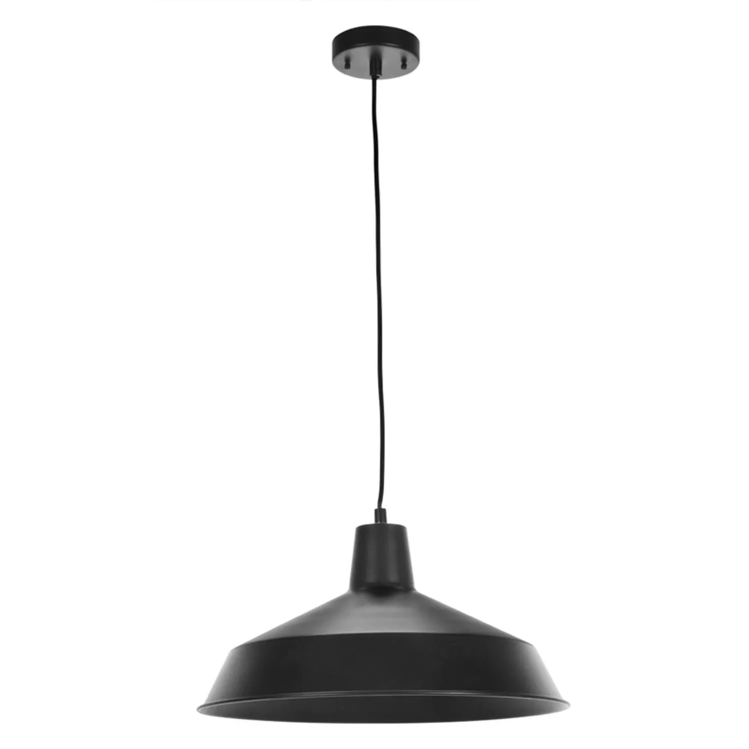 1-light Pendant, Painted Matte Black Finish