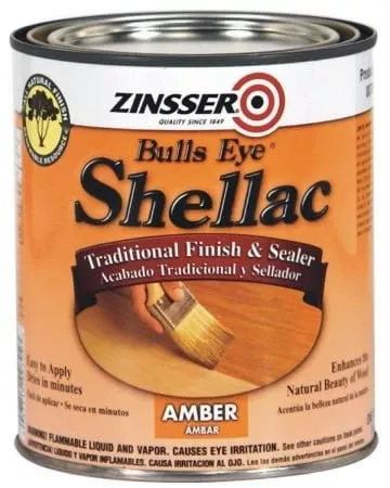 1 Pint Amber Bulls Eye Shellac Model 00708 For Wood Finishing