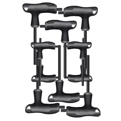 10-pc. T-handle Hex Wrench Set, Sae & Metric