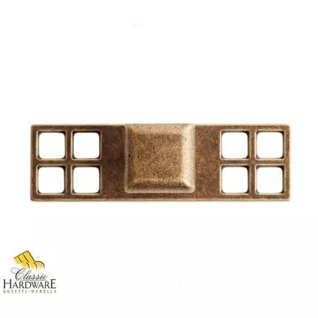 101509 Orient 1 Inch Square Cabinet Knob With Backplate - Classic Design