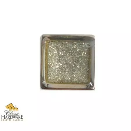 101622 Inspirations 1/2 Inch Square Cabinet Knob In Nickel Grey