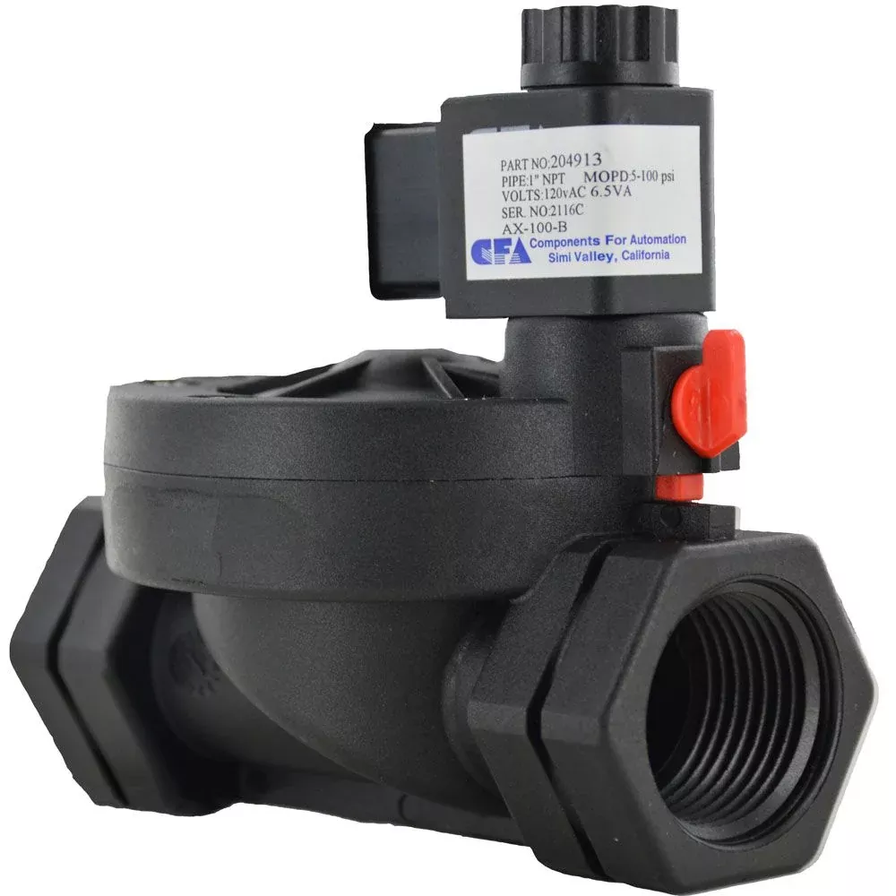 2-Way Solenoid Valve Normally Closed 1" NPT 120V