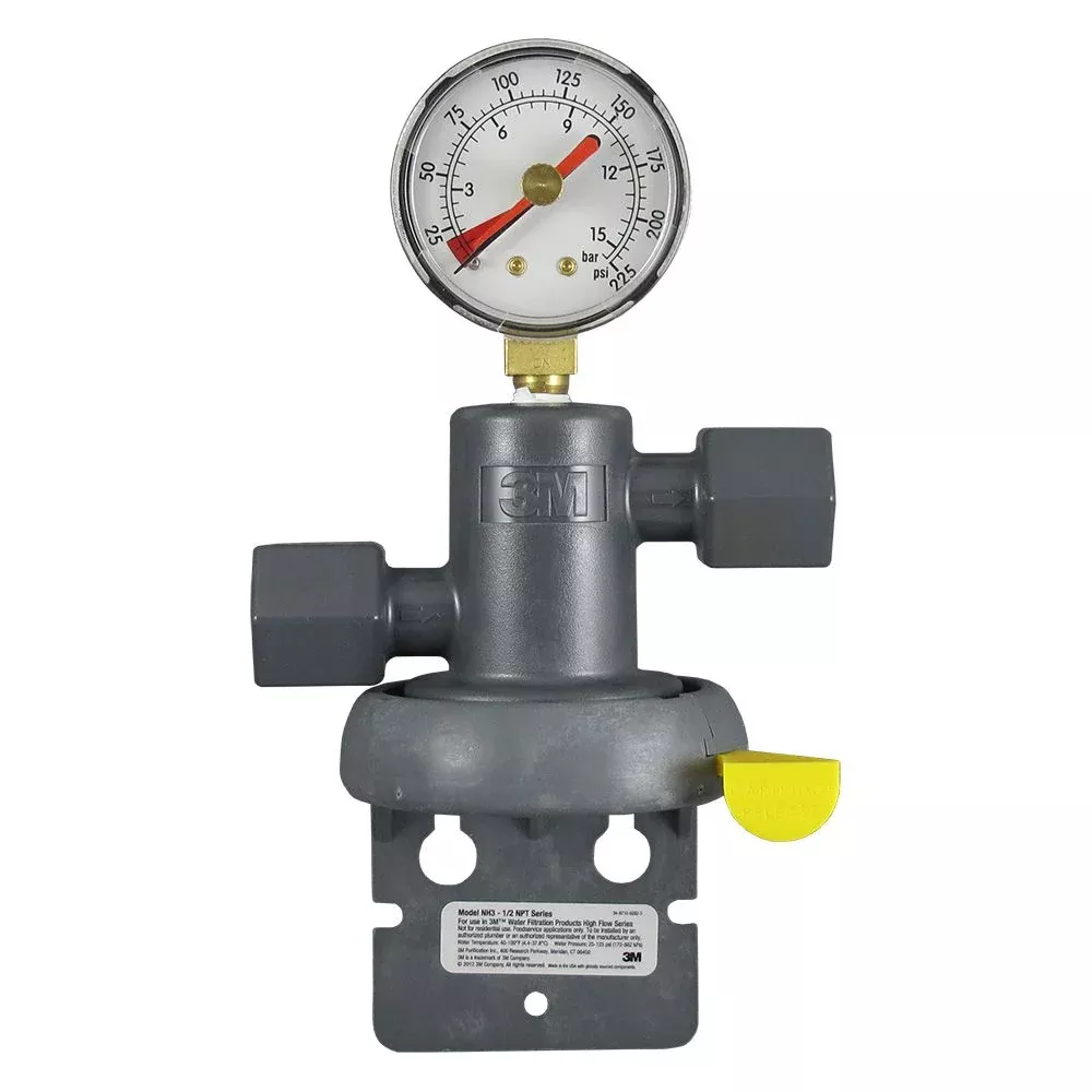 3M Water Filtration 1/2" NH3-NPT Head w/gauge
