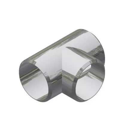 40727B.45 - 3" Aluminum Short Radius Tee