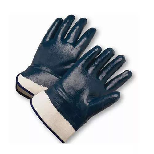 4550FC-M - Medium Nitrile Dipped Glove with Jersey Liner & Heavyweight Smooth Grip on Full Hand - Safety Cuff