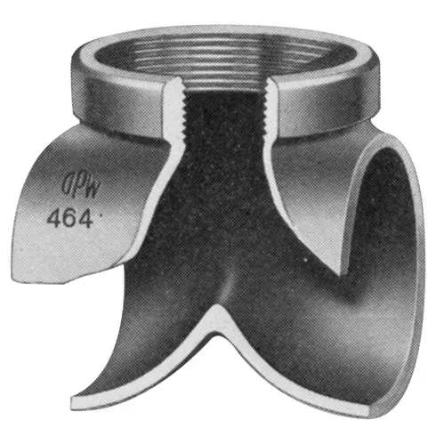 464-0100 - 3" TEE Deflector Aluminum