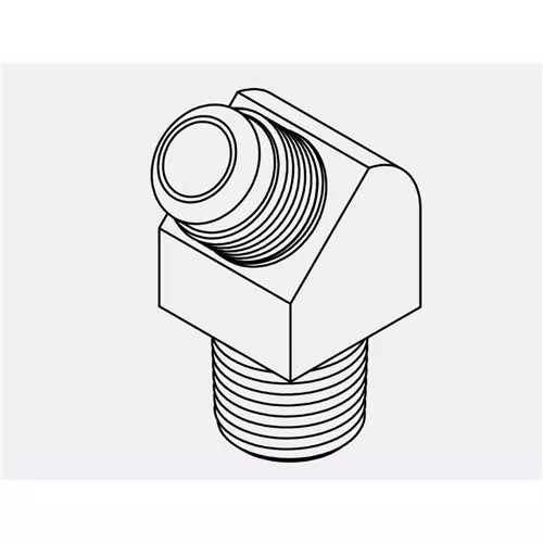 54-06-06 - 06MSAE-06MP SAE 45° Tube to Pipe Elbow 45°