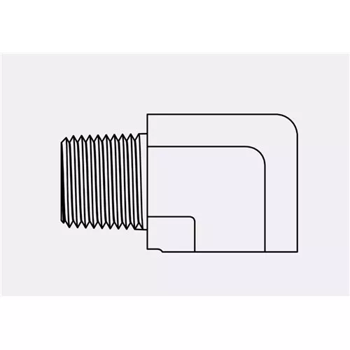 5502-X-04-04 - 04MP-04FP 90 degree Short Body