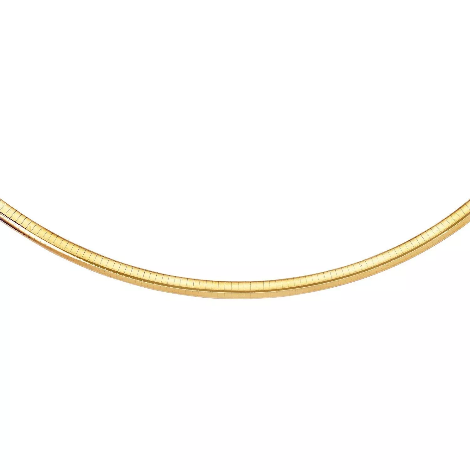 6.0 mm 14k Yellow Gold Classic Omega Bracelet