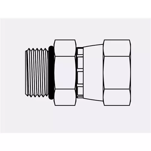 6402-12-10 - 12MOR-10FJX O-Ring to JIC Swivel