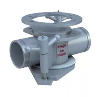 6X4-VRBD - Daul Flanged Bottom Drop Tee - VRBD