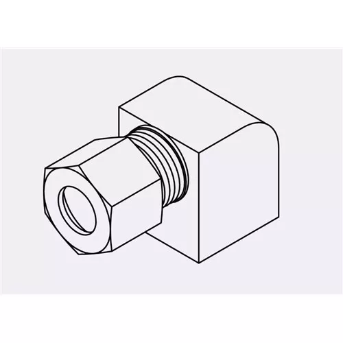 70-02-02 - 02 Brass Compression Tube to Pipe Elbow 90°