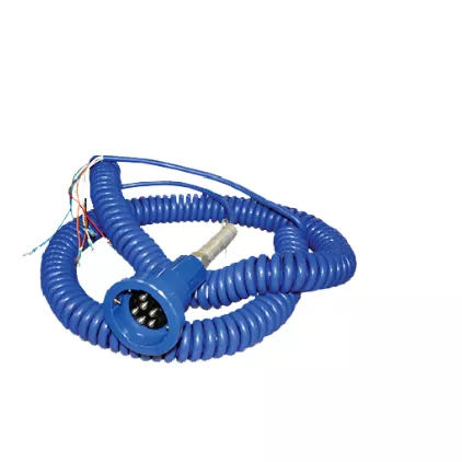 7100-7100 - Optic plug with 30’ 10-conductor coiled cord