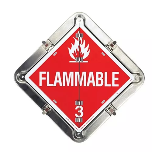 81SF-3-0082 - Custom Flip Placard System for Trailers with 5 Placards