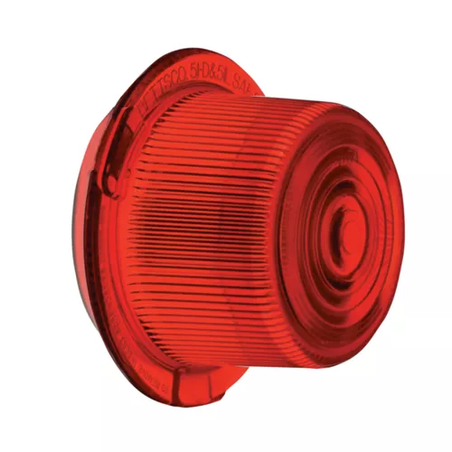 920116 - Red, Polycarbonate Dome Lens, Deep