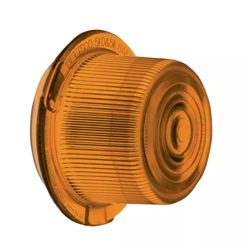 920117 - Amber, Polycarbonate Dome Lens, Deep