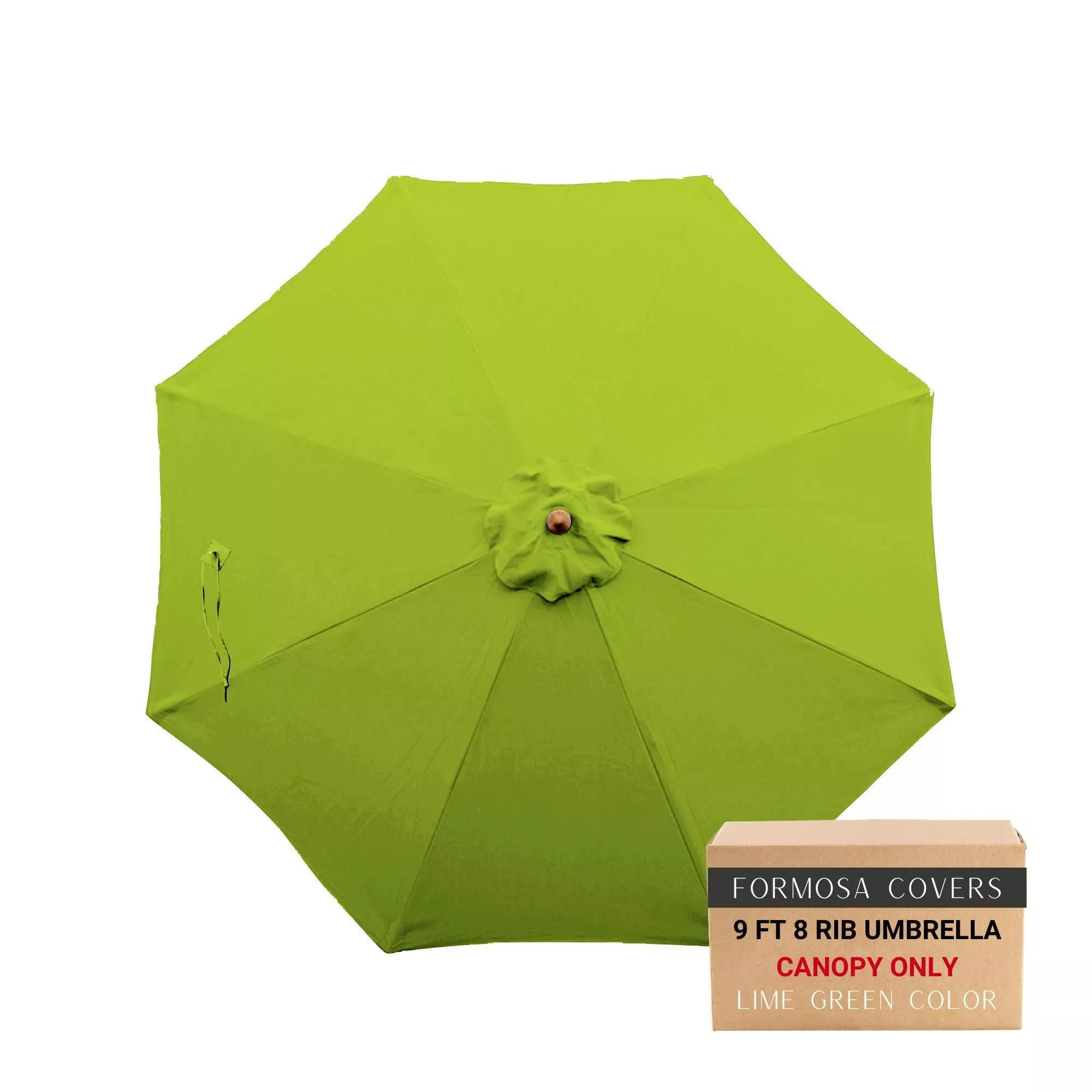 9ft Market Patio Umbrella 8 Rib Replacement Canopy Avocado Lime Green