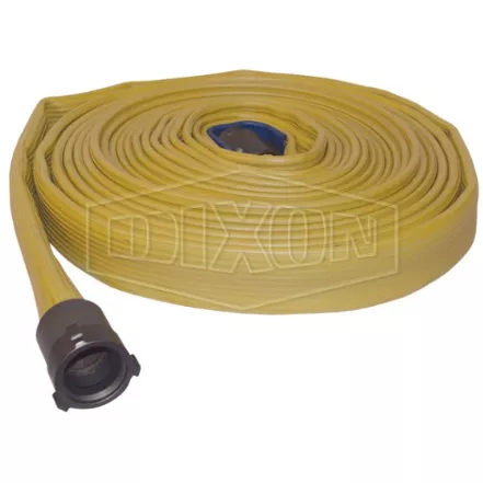 A515Y50RAF - 500# Single Jacket Fire Hose - Color Impregnated