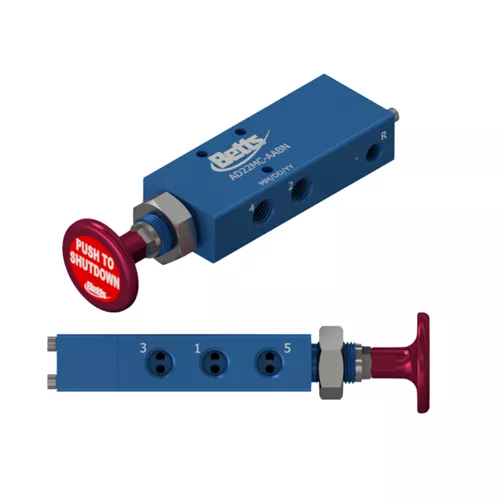 AD22MC-AABN - Master Control Air Valve; 5/2 Directional Control Push/Pull