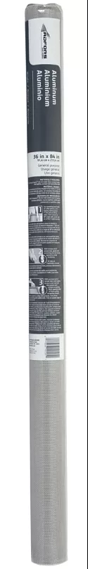 Adfors 13116 Screen Wire, 7 ft L, 30 in W, Aluminum, Charcoal