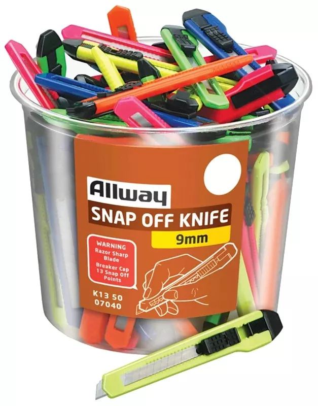 ALLWAY K13-50 Utility Knife, Pack of 50