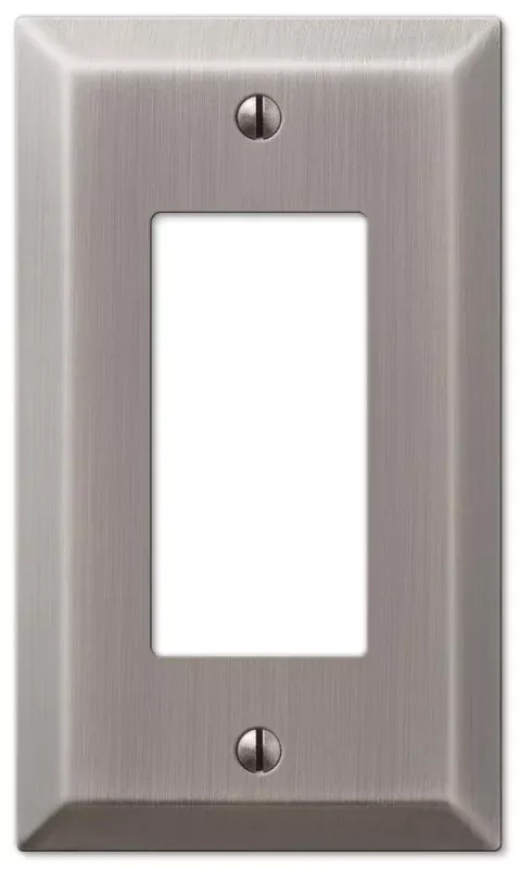Amerelle Century Series 163RAN Wallplate, 5 in L, 2.9 in W, 1-Gang, Steel, Antique Nickel-Plated, Pack of 4