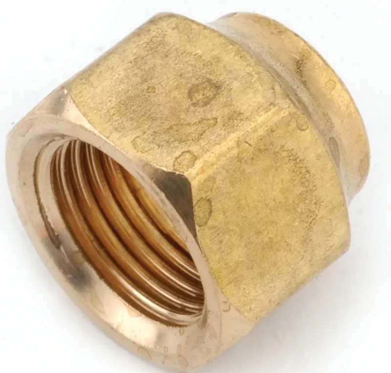 Anderson Metals 754018-08 Nut, 1/2 in, Flare, Brass