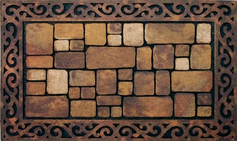 Apache Mills Masterpiece AP764-4000F Door Mat, 18 in W, Rectangular