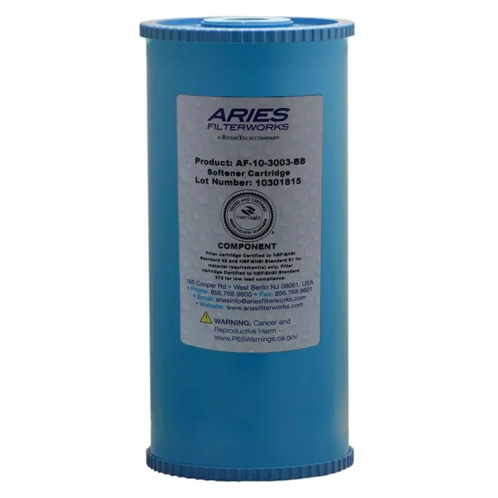 Aries 10" BB Softening Resin Cartridge