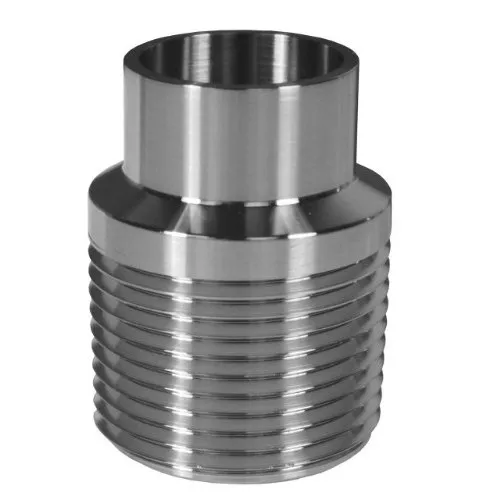 B19WB-G100 - Unpolished Male NPT x Weld End Adapter