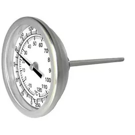 B2B2-QQ - 2"Face 50/500 Bimetal Thermometer 2-1/2"Stem