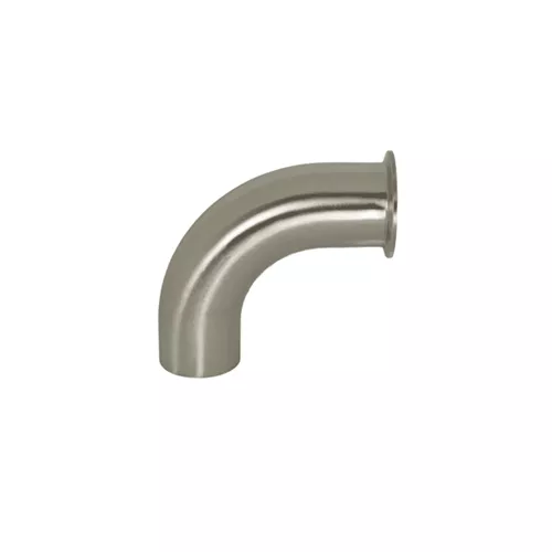 B2CM-G150 - Polished 90° Clamp x Weld Elbow