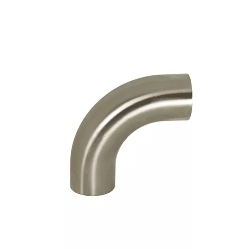 B2S-R150P - Polished 90° Weld Elbow with Tangent
