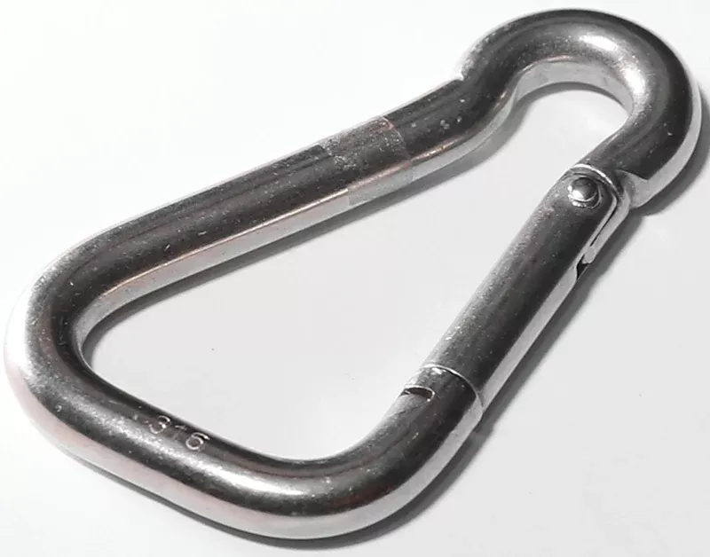 Baron S24502-3/8 Spring Snap, 11/16 in Snap Opening, 4 in L Dimensions, 400 lb Working Load, Stainless Steel