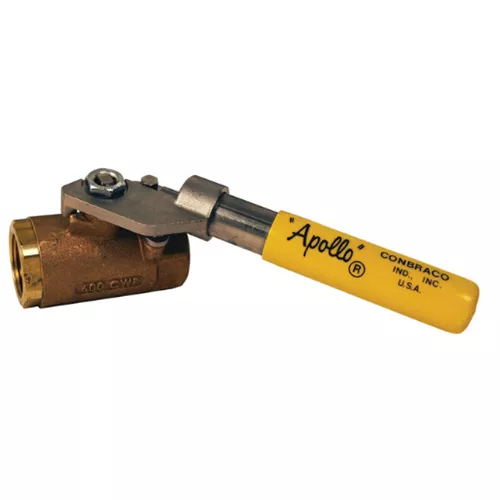 BBV50SR - "Deadman" Spring Return Handle Brass Ball Valve