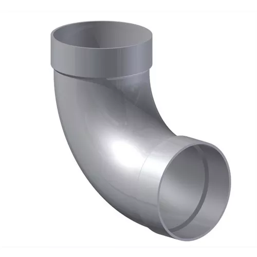 BES390AL - 3" Aluminum Seamless Belled Elbow (90 Degree Short Radius)