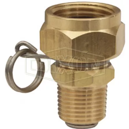BMAS974 - Straight Swivel x GHT Thread Connector for Spray Gun