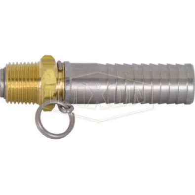 BNS64 - Straight Swivel x Hose Shank Connector for Spray Gun