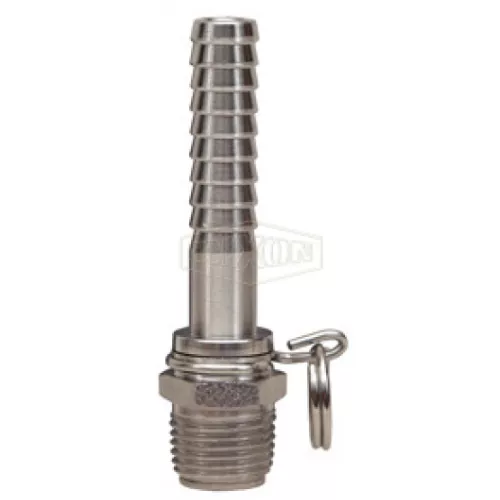 BNS64SS - Straight Swivel x Hose Shank Connector for Spray Gun
