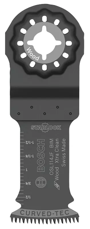 Bosch Starlock OSL114JF Oscillating Blade, 1-1/4 in, For: OIS Compatible Tools, Bosch, Rigid and Others, 1/PK
