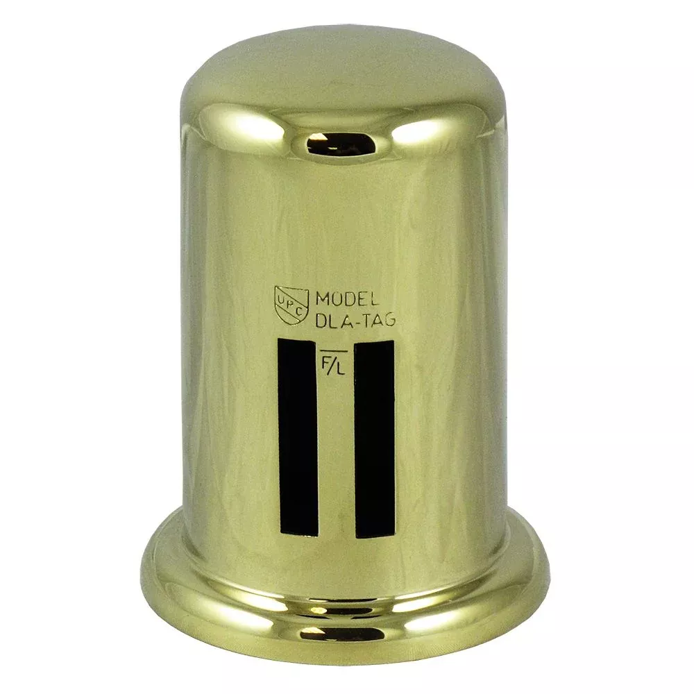 Brass Cover Cap for Twin Inlet Air Gap - Polished Brass PVD