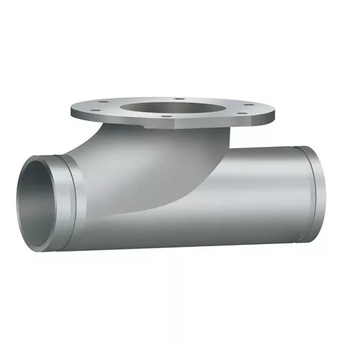 BT-500-A-GRT - 5" Aluminum Tee Groovexthreads