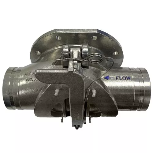 BT-810-A - 8" Bottom Drop Aluminum Tee Street Side