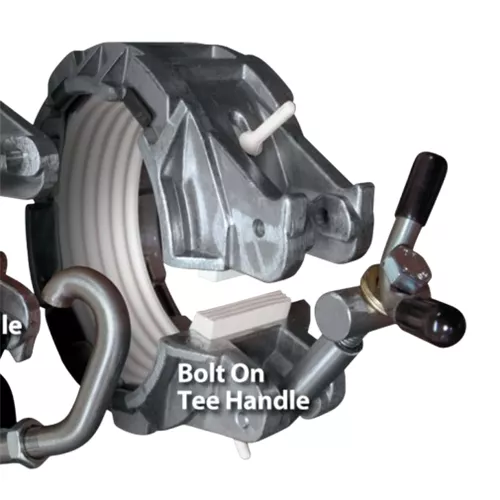 BTC-A1-3B - 3" Coupler A1 With Solid Gasket - Bolt On Tee Handle
