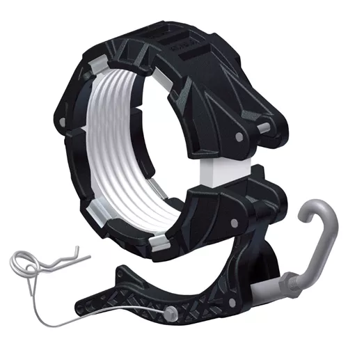 BTC-BM-A1-4 - 4" Black Maxx Coupler A1 With Solid Gasket - Cam Handle