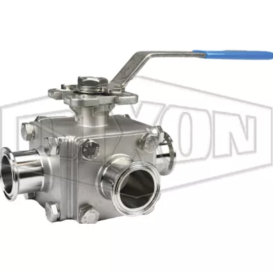 BV3SVTF075C-A - Bv3S/4S-Series Sanitary Multi-Port Ball Valve