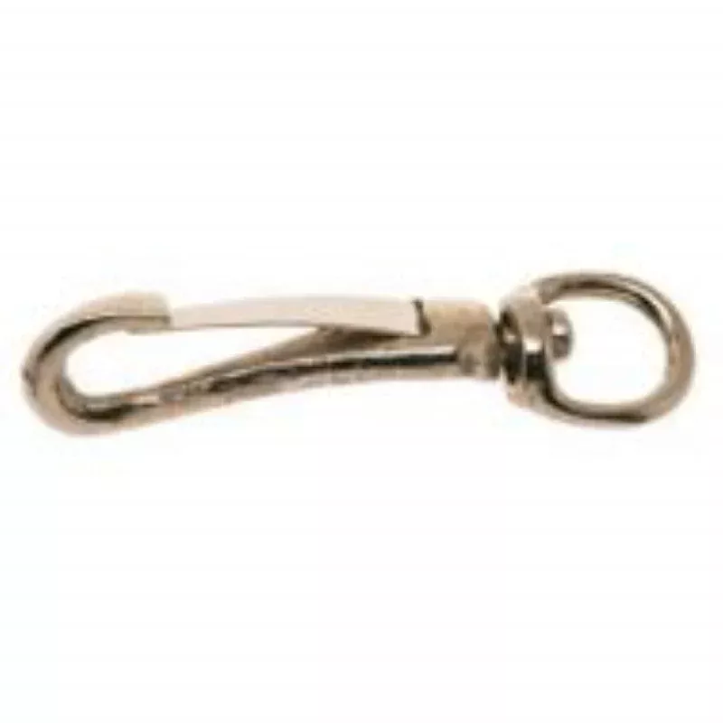 Campbell T7601912 Swiveling Spring Snap, 3/8 in, 20 lb Working Load, Iron, Nickel-Plated, Pack of 10