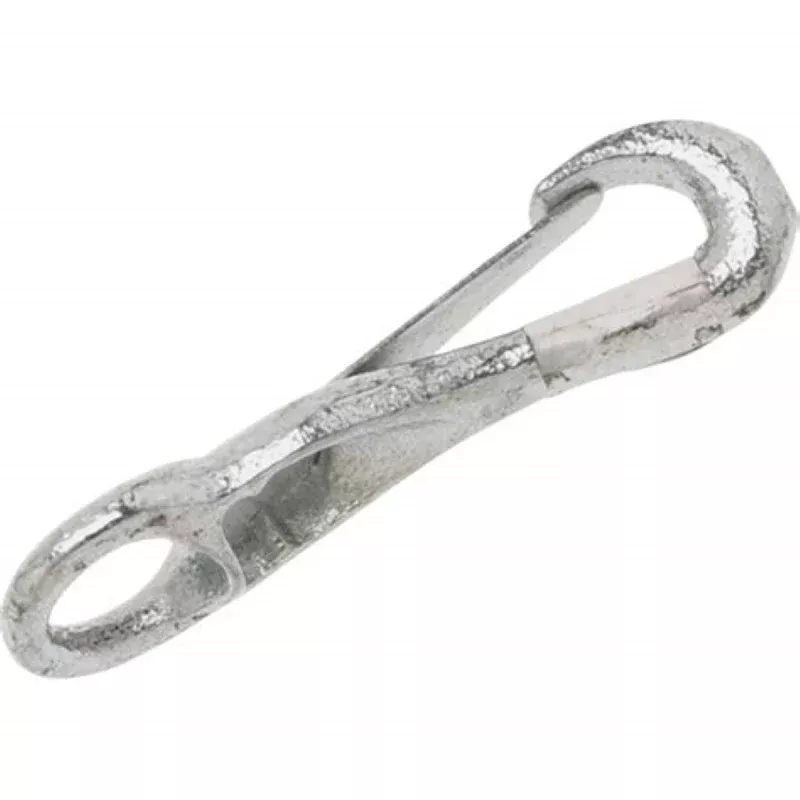 Campbell T7602301 Rigid Eye Spring Snap, 3/8 in, 30 lb Working Load, Malleable Iron/Steel, Zinc, Pack of 10